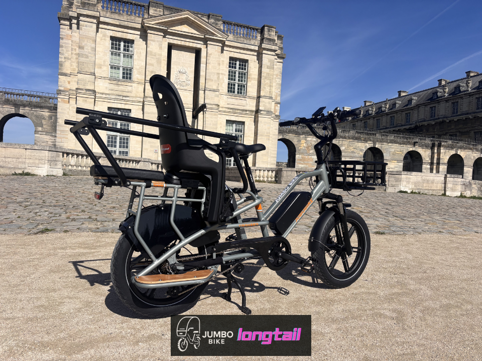 Jumbo Bike LONGTAIL vélo électrique 2 ou 3 enfants