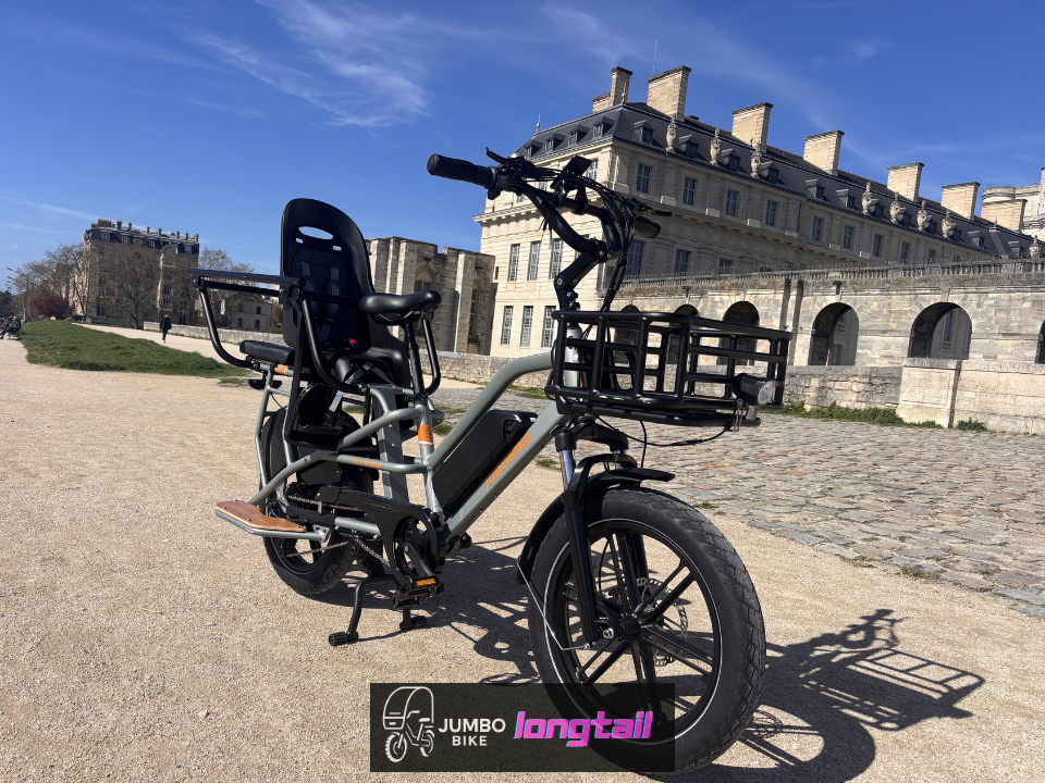 Jumbo Bike LONGTAIL vélo électrique 2 ou 3 enfants