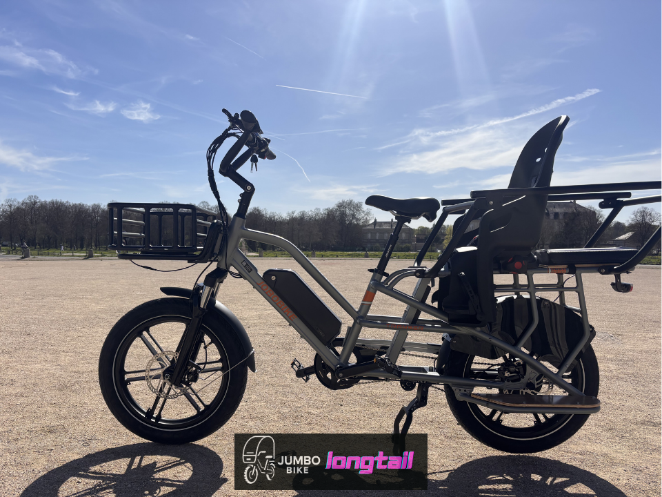Jumbo Bike LONGTAIL vélo électrique 2 ou 3 enfants
