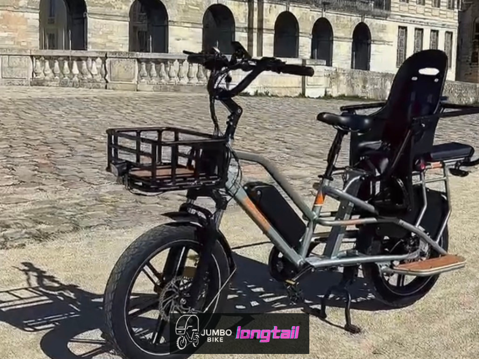Jumbo Bike LONGTAIL vélo électrique 2 ou 3 enfants
