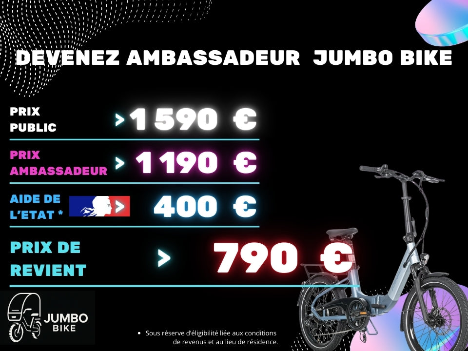 Jumbo Bike ACE le vélo pliable électrique haut de gamme