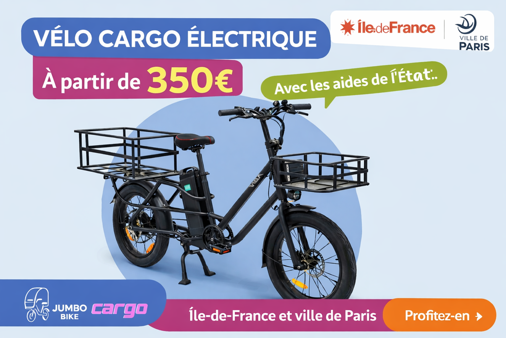 Jumbo Bike CARGO vélo électrique parfait pour les livraisons